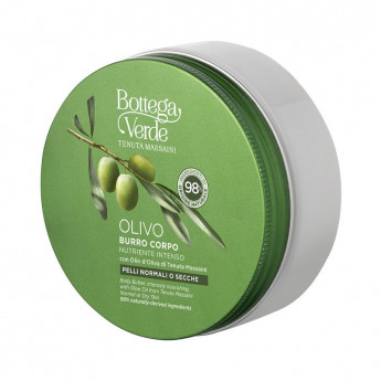 OLIVO - Intenzíven tápláló testvaj Tenuta Massaini olívaolajjal (150 ml) - normál vagy száraz bőrre 