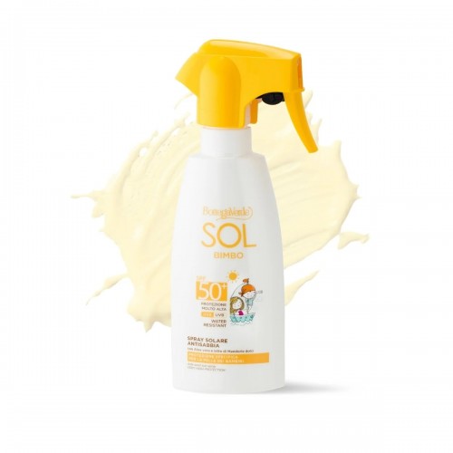SOL kids - Napspray - homokálló - Aloe verával és édes mandulatejjel - nagyon magas védelem SPF50+ - kifejezetten gyermekek számára készült védelem