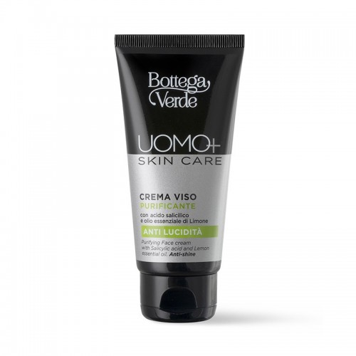 UOMO+ skincare - Arckrém - tisztító és mattító - szalicilsavval és citrom illóolajjal (50 ml)