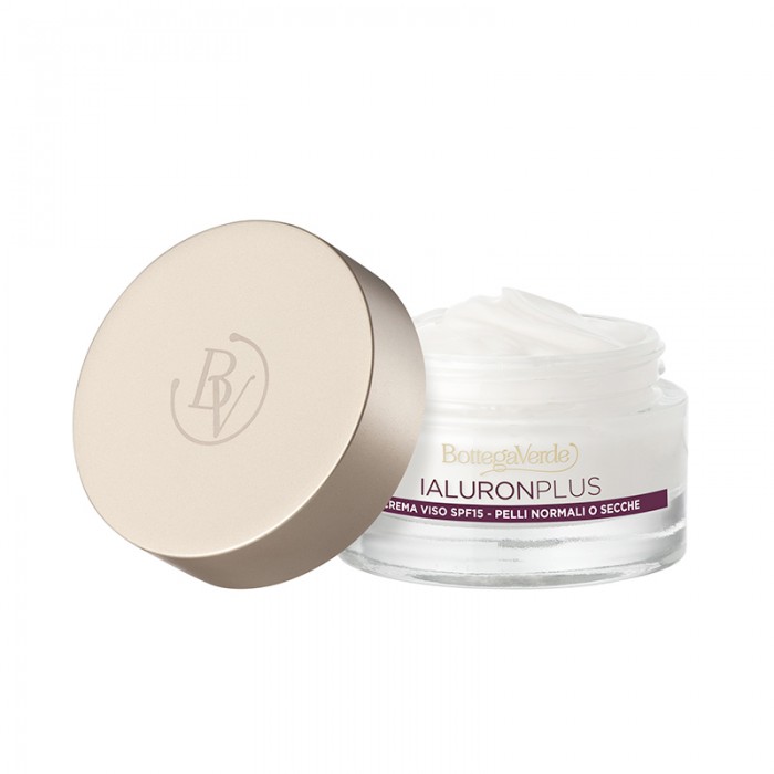 Ialuron Plus - Arckrém, töltő* és tömörítő hatás, hialuronsavat és fehérvirág kivonatokat tartalmaz, SPF15 (50 ml) - normál vagy száraz bőrre