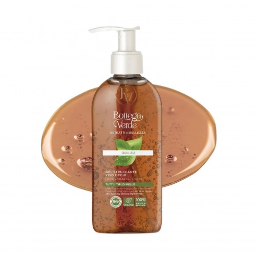 Estratti di bellezza - Sminklemosó gél - arc és szem - Quillaia - nem csípi a szemet (200 ml) - minden bőrtípusra