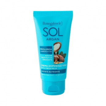 SOL Argan - Napozás utáni arckrém - öregedésgátló és tápláló - argánolajjal és növényi kollagénnel (50 ml) -  minden bőrtípusra