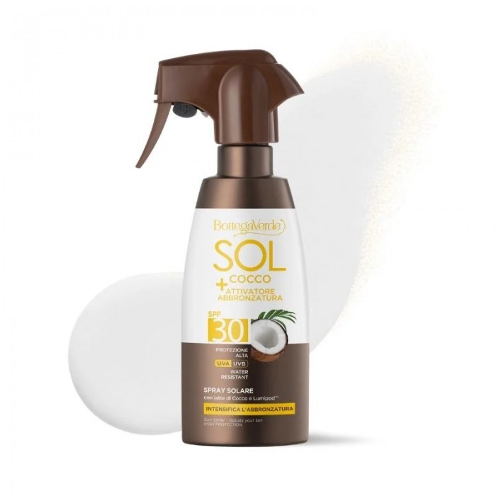 SOL Cocco - Barnulást segítő napozó spray – Magas fényvédelem SPF30