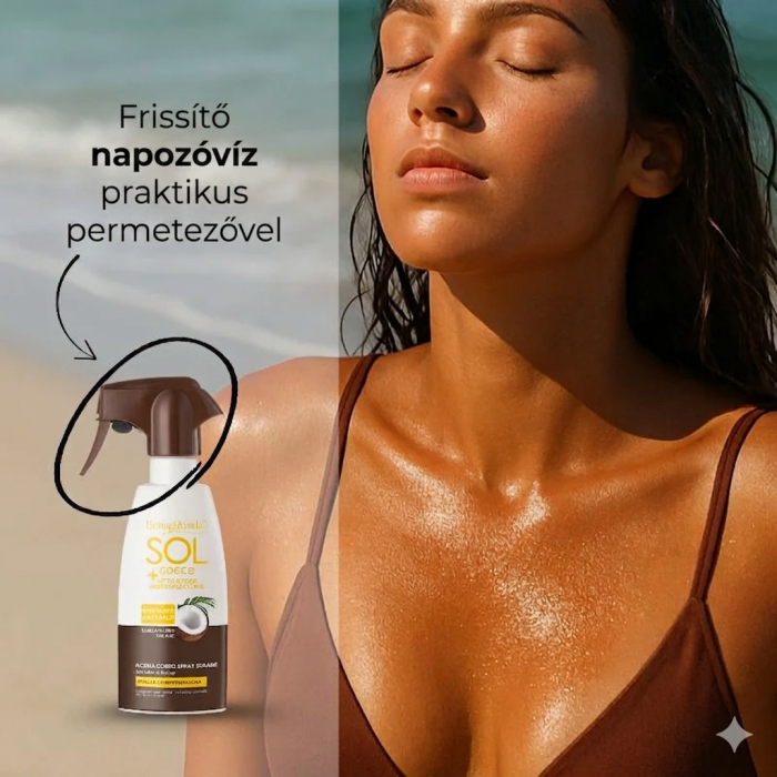 SOL Cocco - Barnulást segítő napozó testpermet - a barnaság fokozásáért