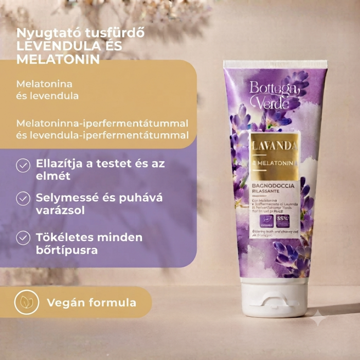 LAVANDA MELATONINA  - relaxáló tusfürdő
