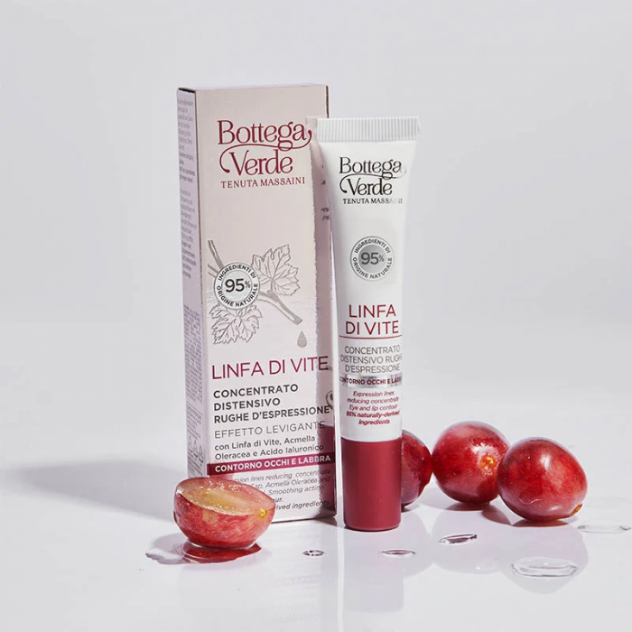 Linfa di Vite - Szemráckrém - simító hatás - szőlőnedv és Acmella Oleracea (10 ml) - szem- és ajakkontúr